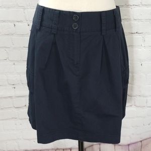 Theory Navy Blue Cargo Skirt